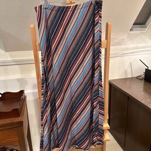 CATO Maxi Knit Skirt Striped and Lined Large